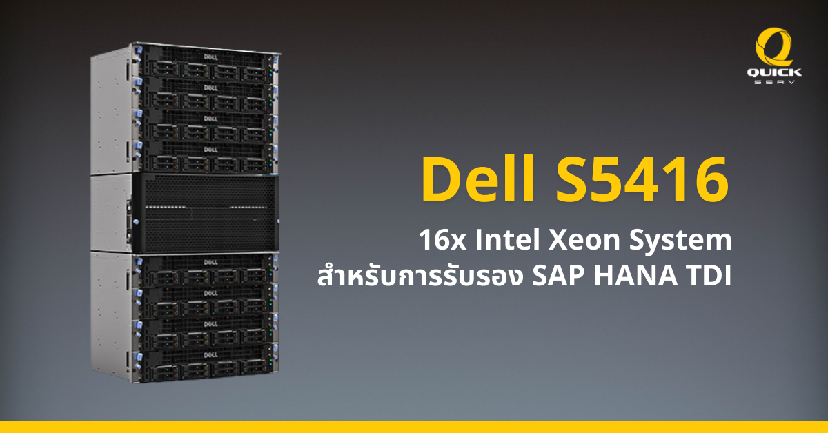 Dell S5416 16x Intel Xeon System for Scale-Up SAP HANA TDI
